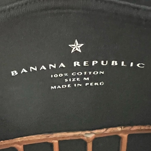 Banana Republic Black V Neck Short Sleeve Tee in Medium - Picture 10 of 10